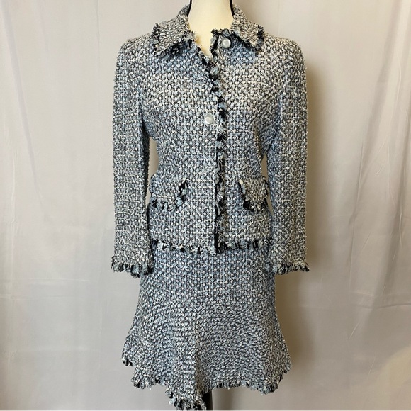 Escada Jackets & Blazers - ESCADA Tweed Boucle Skirt Suit
